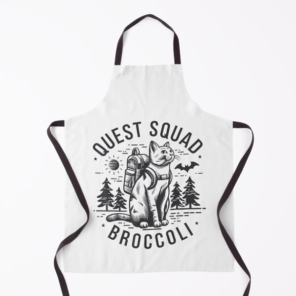 Item preview, Quest Fantasy Squad Broccoli Vintage Funny Cat designed and sold by FantasyFablesC.