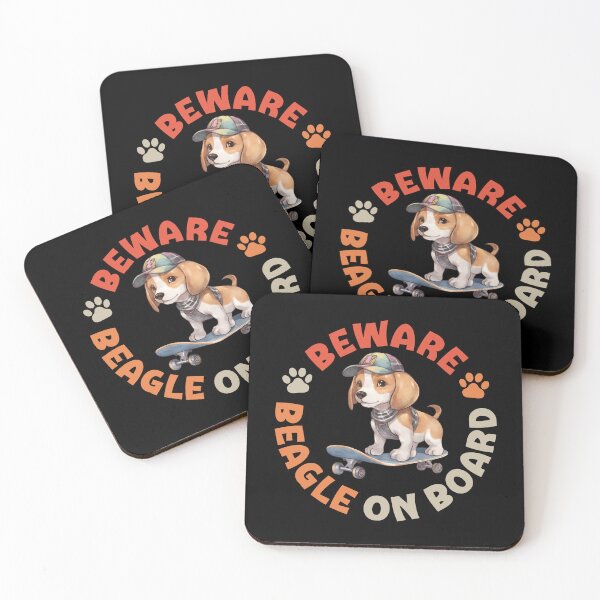 Item preview, Beagle On Board Funny Skateboard Rider English Dog designed and sold by eclecTEEq.
