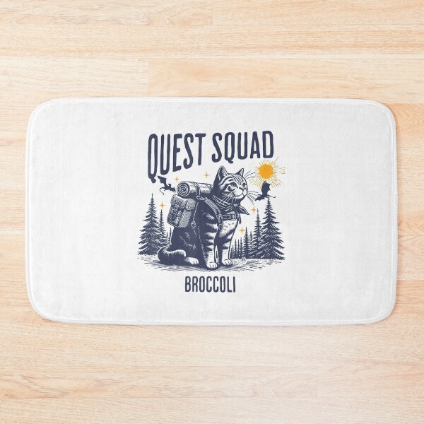 Item preview, Quest Squad Broccoli Fantasy Funny Cat designed and sold by FantasyFablesC.