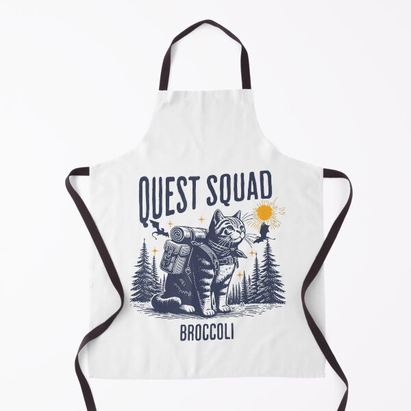 Item preview, Quest Squad Broccoli Fantasy Funny Cat designed and sold by FantasyFablesC.