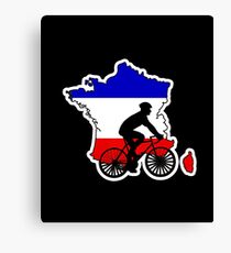 French Cyclist Canvas Print