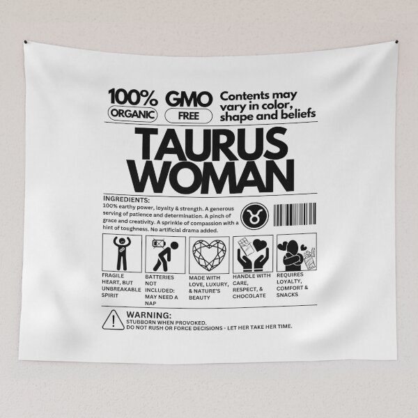 Item preview, Taurus Woman Zodiac Traits: Unique Product Design - Black Text designed and sold by HAHA Tees & Things.