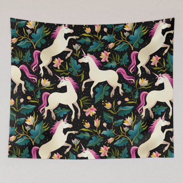 Item preview, Pattern with beautiful unicorns designed and sold by Awesomeskills.