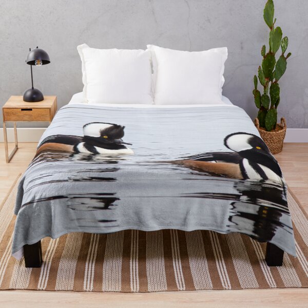 Item preview, Hooded Merganser Duck Drakes at the Pond designed and sold by walkswithnature.