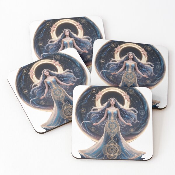 Item preview, Celestial Goddess – The Power of Feminine Divinity designed and sold by DehatiCanvas.
