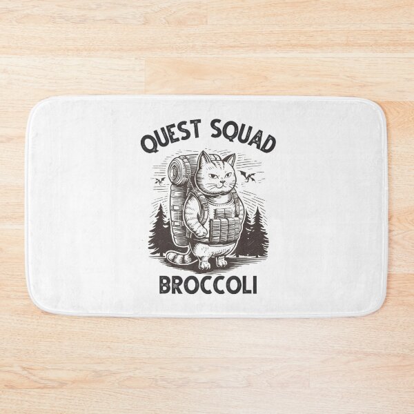 Item preview, Quest Squad Broccoli Funny Cat Cute designed and sold by FantasyFablesC.
