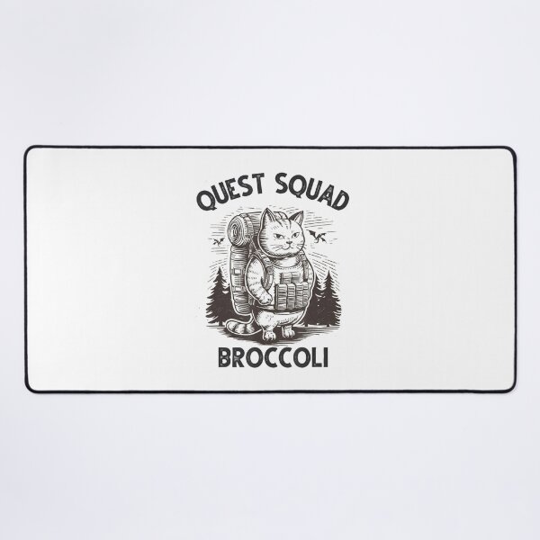Item preview, Quest Squad Broccoli Funny Cat Cute designed and sold by FantasyFablesC.