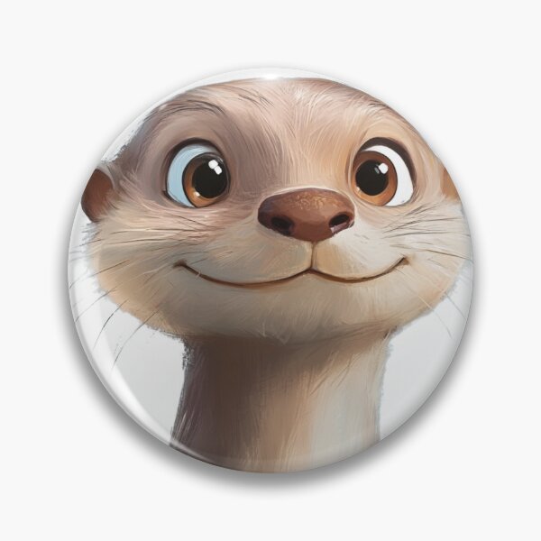 Item preview, Adorable Otter Portrait designed and sold by NicolasGlowArt.