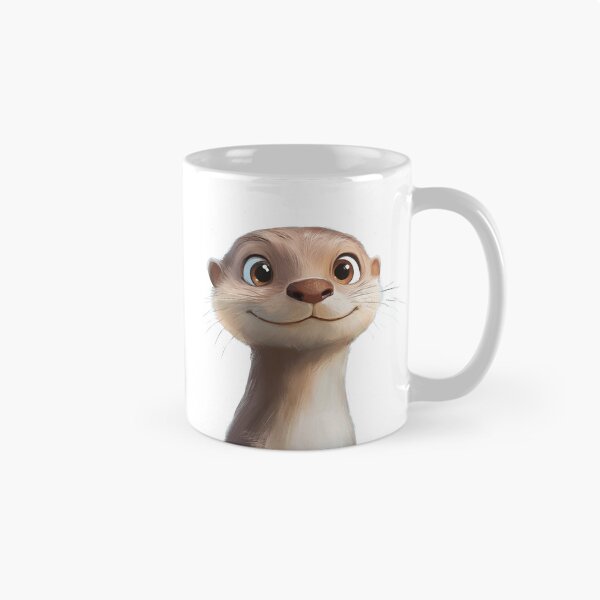 Item preview, Adorable Otter Portrait designed and sold by NicolasGlowArt.