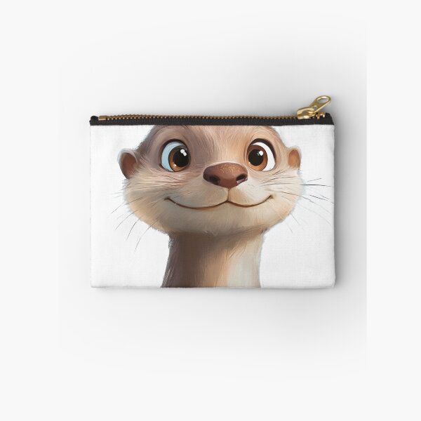 Item preview, Adorable Otter Portrait designed and sold by NicolasGlowArt.