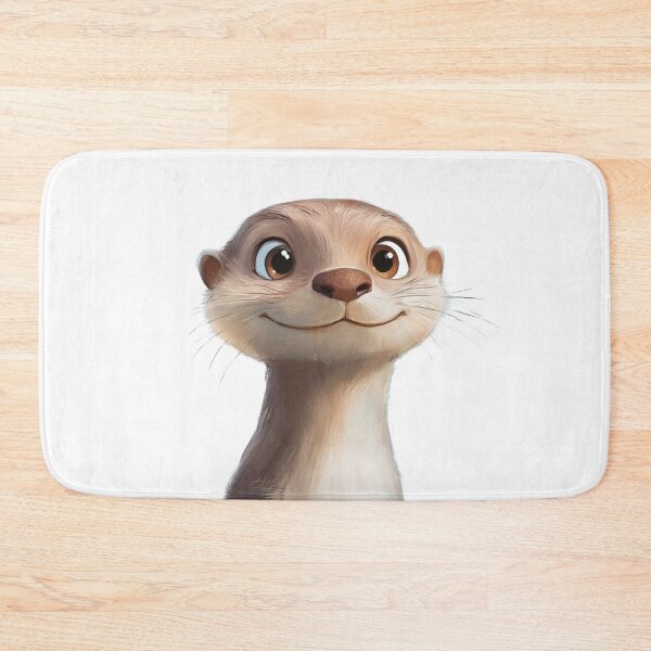 Item preview, Adorable Otter Portrait designed and sold by NicolasGlowArt.