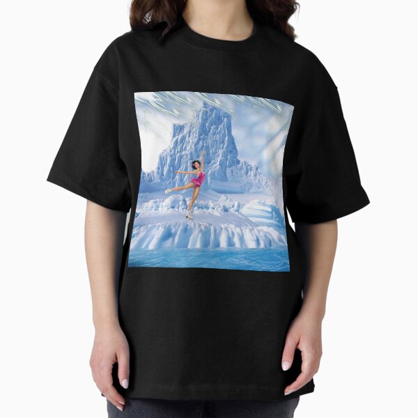Item preview, Hot Girl Skating on Ice Mountain – Retro Aesthetic Winter Vibes designed and sold by GraphixKing999.