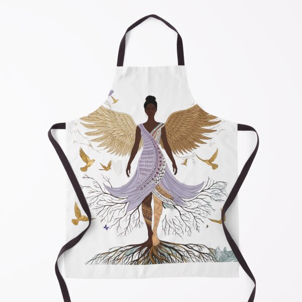 Item preview, Golden Winged Goddess – Strength & Divinity designed and sold by DehatiCanvas.