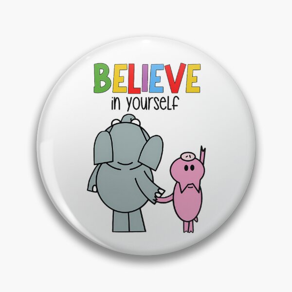 Item preview, Funny Men Girls Boys Believe In Yourself Elephant Piggie Pigeon Secret Vintage Photograp designed and sold by EdgarCollier.