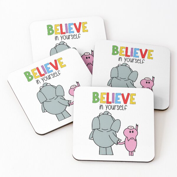 Item preview, Funny Men Girls Boys Believe In Yourself Elephant Piggie Pigeon Secret Vintage Photograp designed and sold by EdgarCollier.
