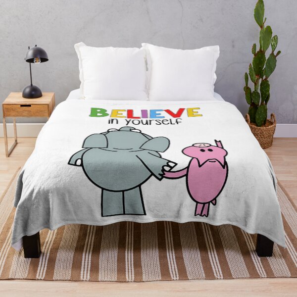 Item preview, Funny Men Girls Boys Believe In Yourself Elephant Piggie Pigeon Secret Vintage Photograp designed and sold by EdgarCollier.