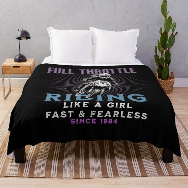 Item preview, Full Throttle - Riding Like a Girl Since 1984 designed and sold by LegendaryDesigns.