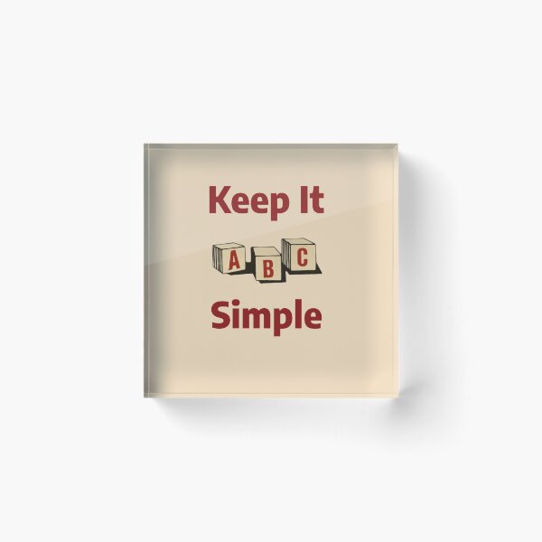 Item preview, Keep It ABC Simple designed and sold by Myra365Art.
