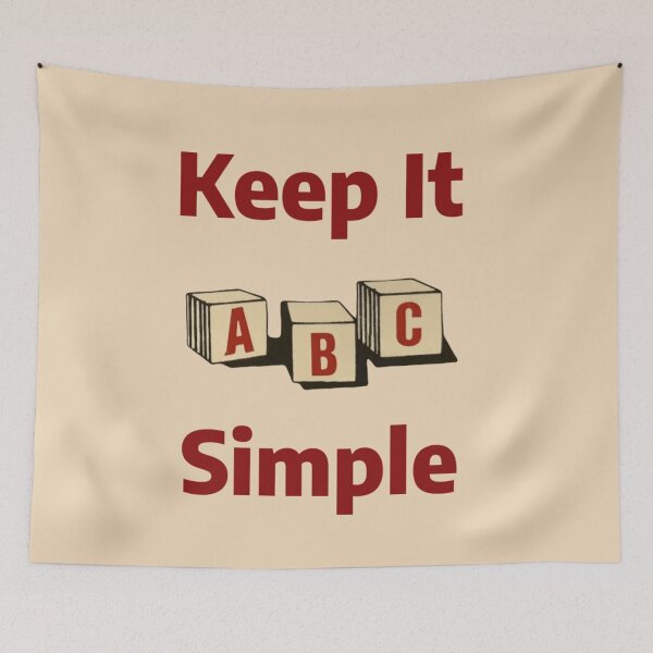 Item preview, Keep It ABC Simple designed and sold by Myra365Art.
