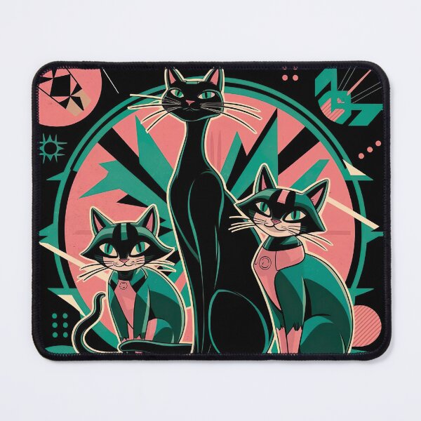 Item preview, 3 Retro Atomic Cats designed and sold by Tamas Das.