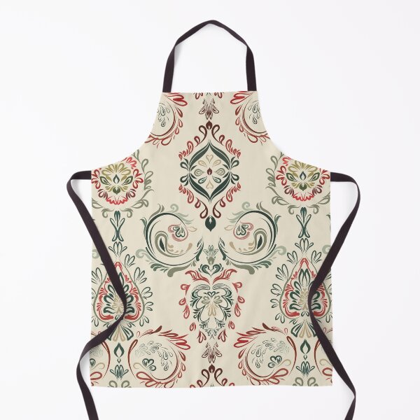 Item preview, Modern ethnic damask pattern designed and sold by Natji-Arts.