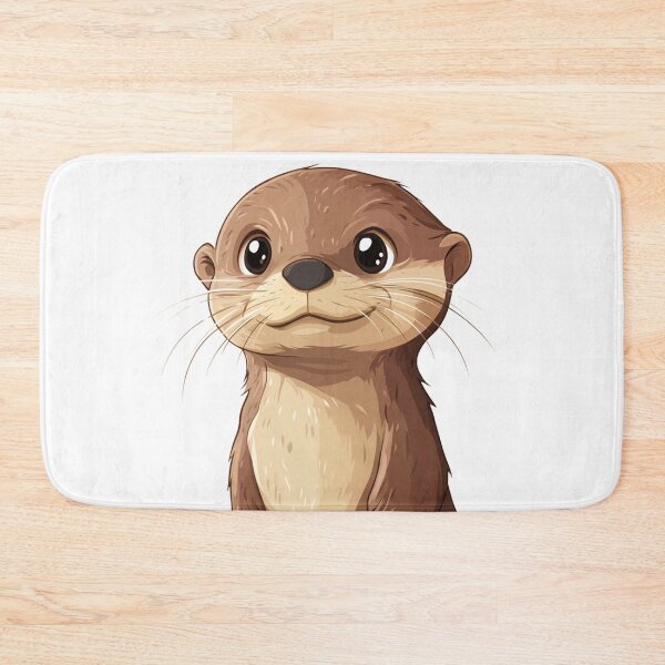 Item preview, Cartoon Otter Portrait designed and sold by NicolasGlowArt.