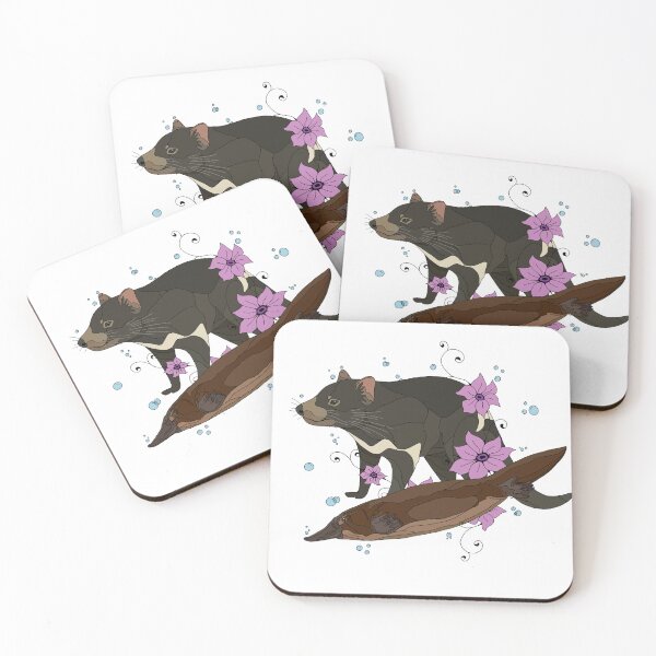 Item preview, Tasmanian Devil and Platypus designed and sold by Sophiehammond.