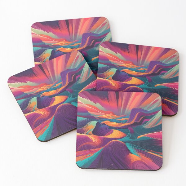 Item preview, The beauty of algorithmic creation in bold colors designed and sold by PeggyMacStudio.
