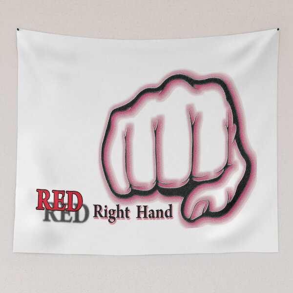 Item preview, RED Right Hand, Gaelic, Boss designed and sold by Huskyyy Designs.