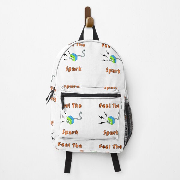 Item preview, Feel The Spark, Power Plug, Orange Font, Funny, Humorous, Puns designed and sold by AASparksDesigns.