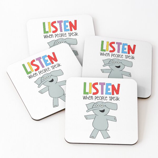 Item preview, What An Awesome Listen When People Speak Elephant Piggie Pigeon Kids Boy Great Model  Girl designed and sold by EdgarCollier.
