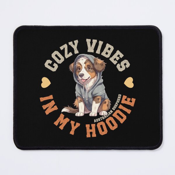 Item preview, Cozy Aussie In Hooded Sweater Cute Australian Shepherd Dog designed and sold by eclecTEEq.