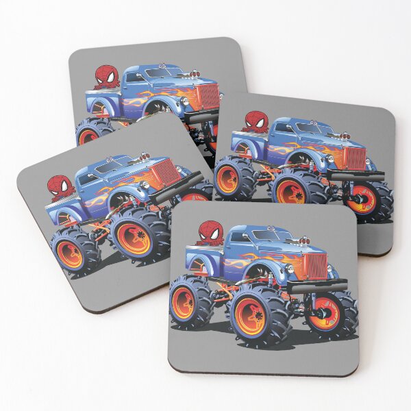 Item preview, Racer Car & Web-Slinging Spider – Retro Action Art designed and sold by GraphixKing999.
