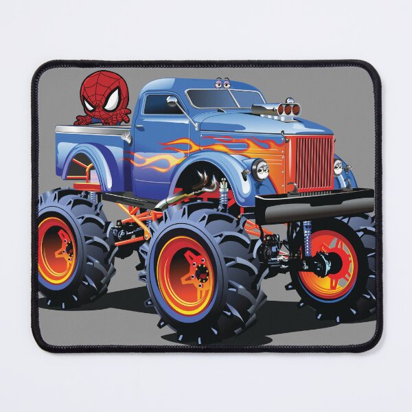 Item preview, Racer Car & Web-Slinging Spider – Retro Action Art designed and sold by GraphixKing999.