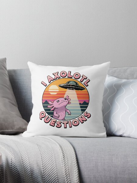 Vista previa del artículo con la obra «Preguntas sobre axolotl», diseñado y vendido por Mateusz Majcherek.