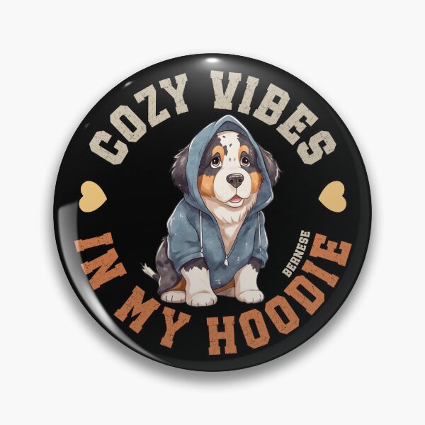 Item preview, Cozy Bernese In Hooded Sweater Cute Mountain Dog Quote designed and sold by eclecTEEq.