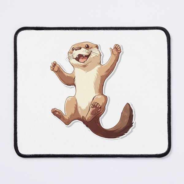Item preview, Happy Otter Sticker designed and sold by NicolasGlowArt.