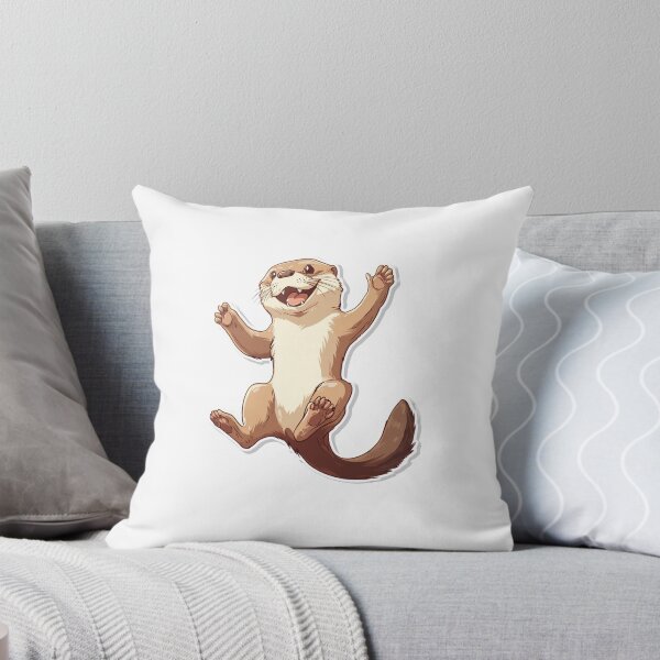Item preview, Happy Otter Sticker designed and sold by NicolasGlowArt.