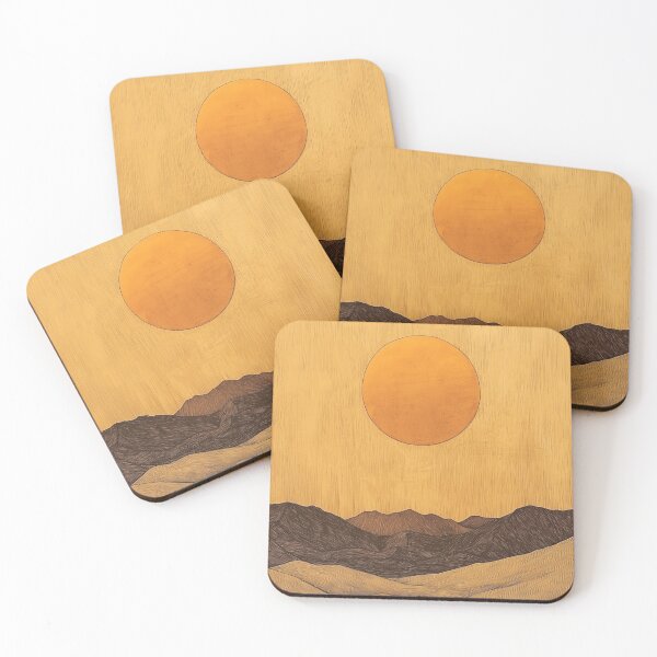 Item preview, Golden Dunes – Minimalist Desert Sun Illustration designed and sold by Cyplyer007.