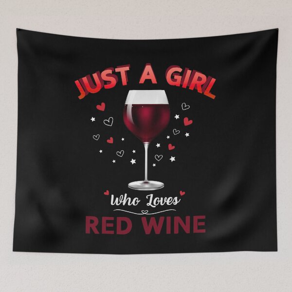 Item preview, Just a Girl Who Loves Red Wine - Funny Wine Lover Design designed and sold by jayscottaf.
