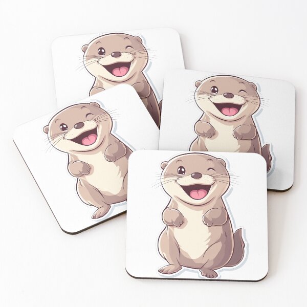 Item preview, Adorable Otter Sticker designed and sold by NicolasGlowArt.