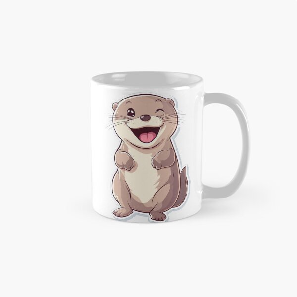 Item preview, Adorable Otter Sticker designed and sold by NicolasGlowArt.