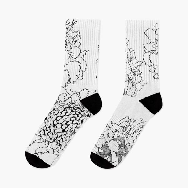 Item preview, Seamless pattern with line scabiosa flowers. Summer flowers. designed and sold by MatyKotiv.