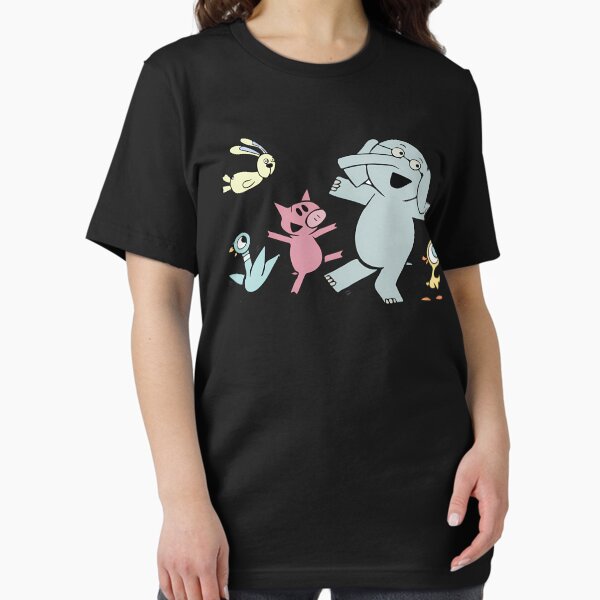 Unisex T-Shirts [Out of Print] Mo Willems / Knuffle Bunny Tee (Vintage Turquoise) Knuffle Bunny unisex book t-shirt — Out of Print