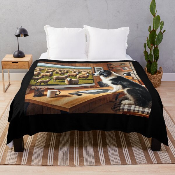 Item preview, Remote Herding - Funny Work From Home Sheepdog Design designed and sold by jayscottaf.