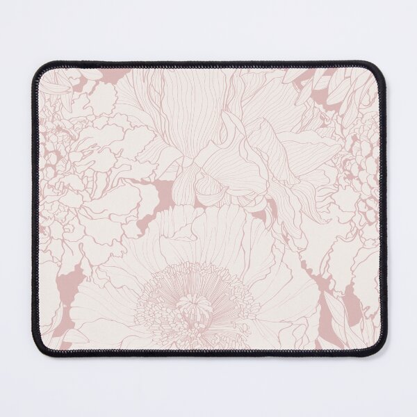 Item preview, Elegant seamless pattern with hand drawn line garden and tropical flowers.  designed and sold by MatyKotiv.