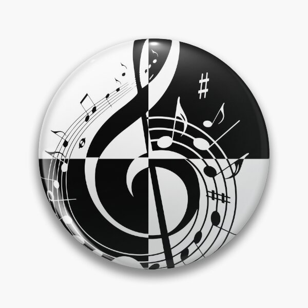 Item preview, MUSIC NOTES IN BLACK AND WHITE designed and sold by PhraseCreatives.