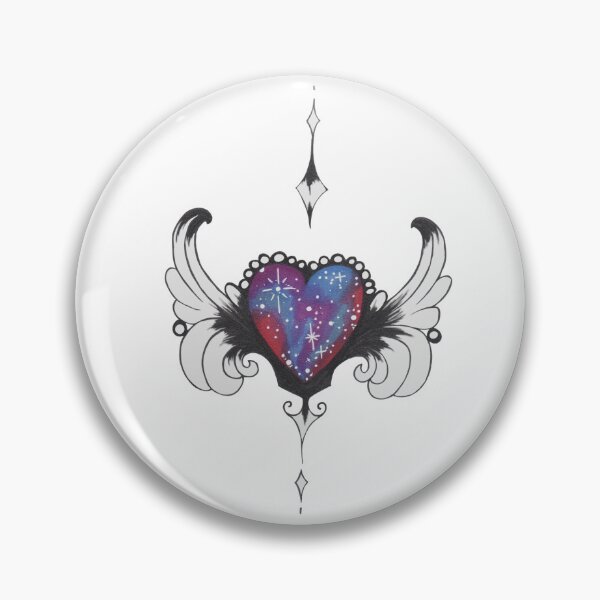 Item preview, galactic winged heart designed and sold by Kalhanne.