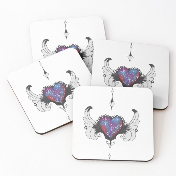 Item preview, galactic winged heart designed and sold by Kalhanne.