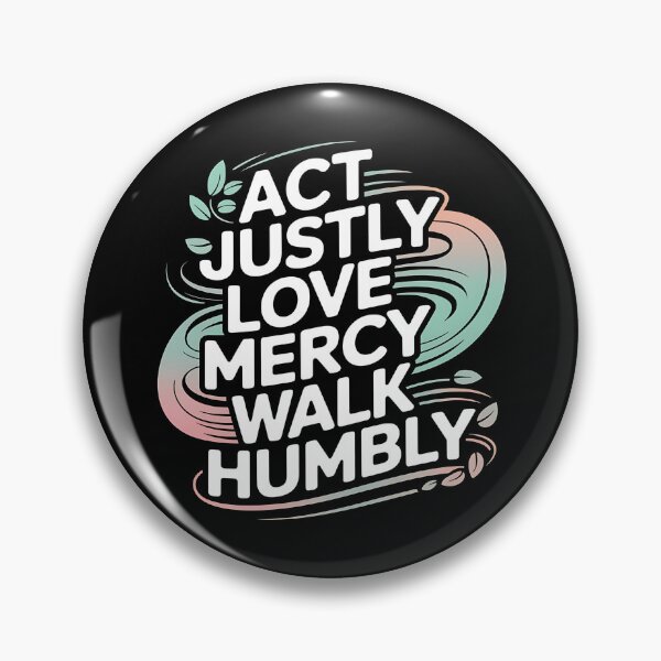 Item preview, Act Justly, Love Mercy, Walk Humbly - A perfect gift for believers, Christians, pastors, and anyone who lives by faith, justice, and humility. designed and sold by ZyziowskyArt.